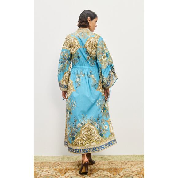 Alemais Blue Cassie Pool Midi Dress US 2 - Picture 5 of 14